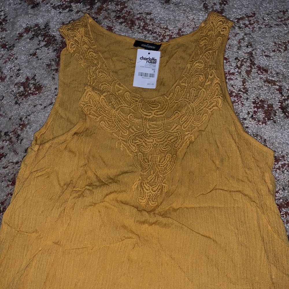 Charlotte Russe yellow tank top